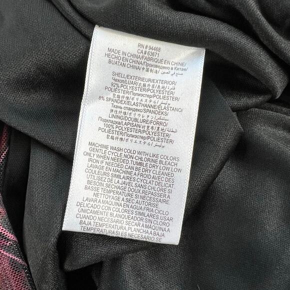 New Women’s BCBGeneration Printed Mesh Ruched Mini Dress Size 8 - Picture 7 of 8